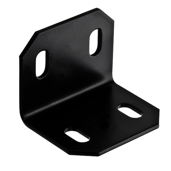 Hampton Products Hampton 2-3/8 in. H X 3 in. W X 1/8 in. D Black Steel Square Corner Brace 01-3405-205 - main